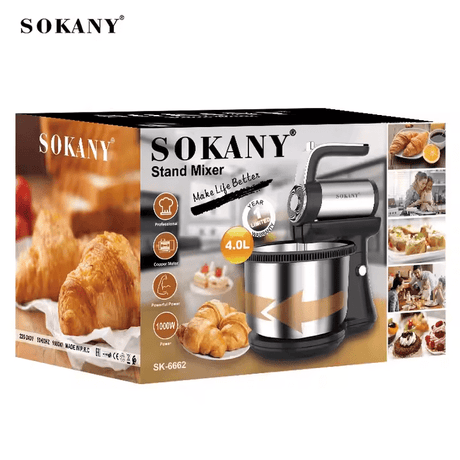 مضرب العجان سوكاني 4 لتر 1000 وات 5 سرعات موديل SK-6662