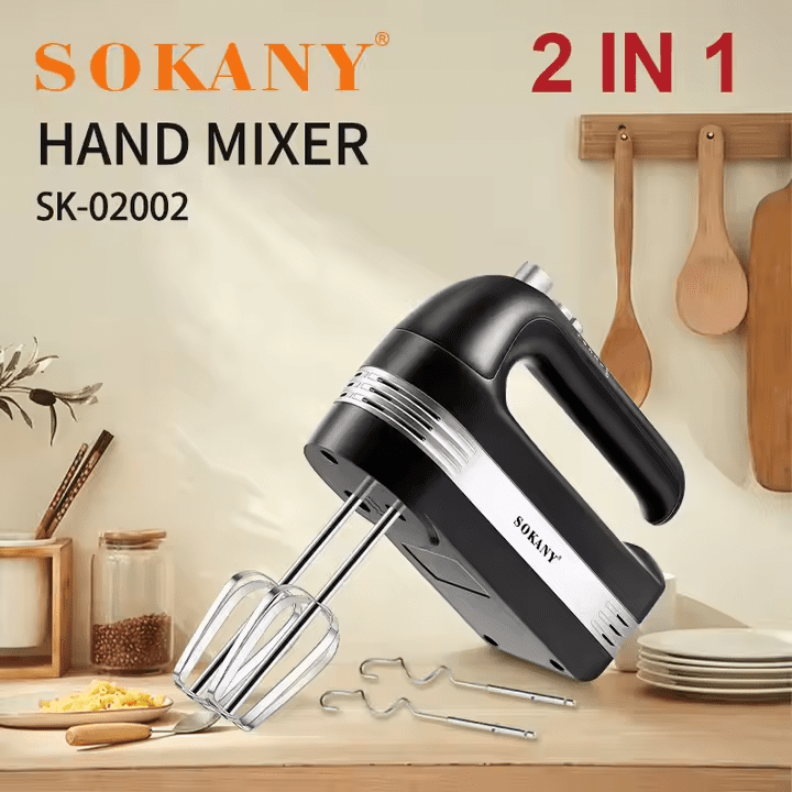 مضرب بيض سوكاني 600 وات 5 سرعات موديل SK-02002