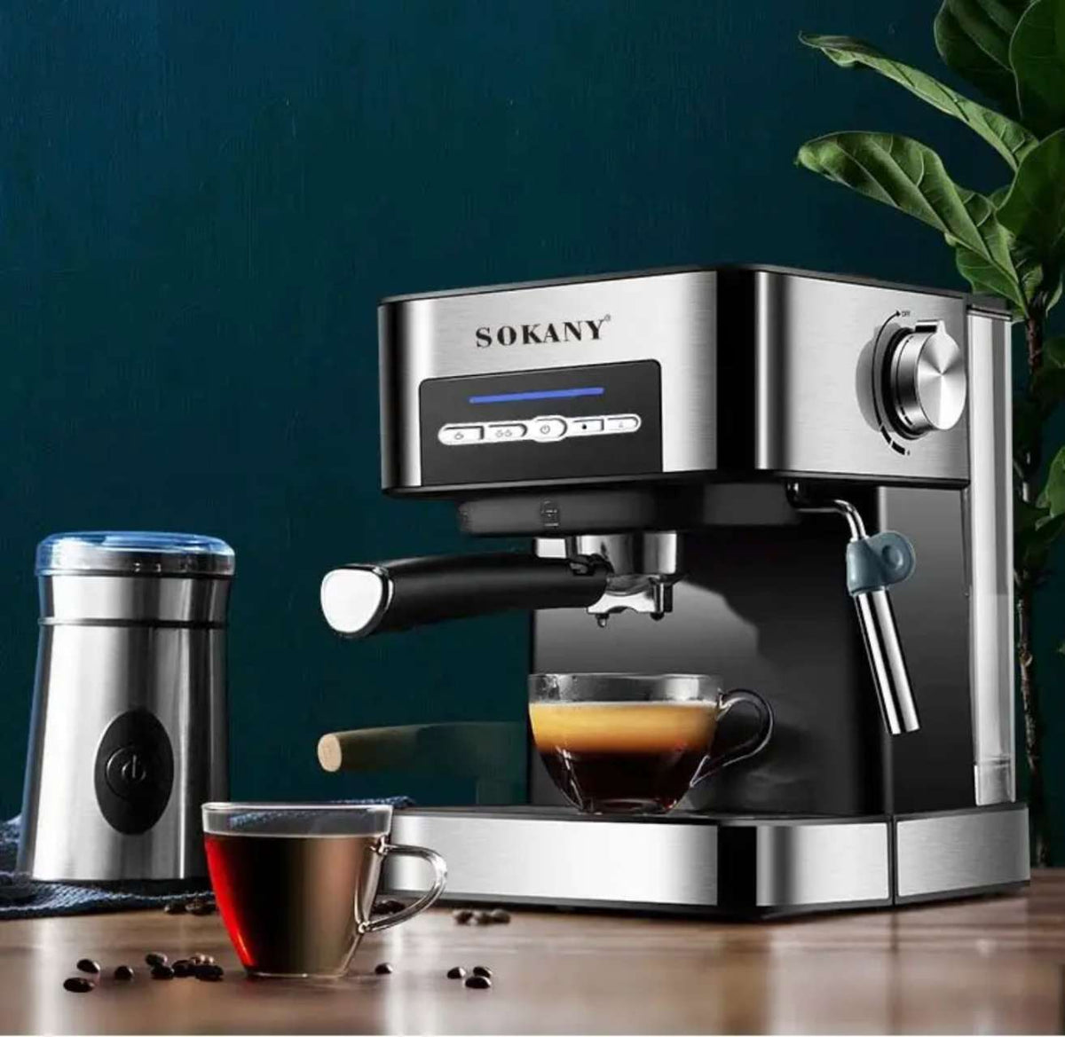 ماكينة قهوة اسبريسو سوكاني 1.6 لتر 850 وات 15 بار موديل SK-6862