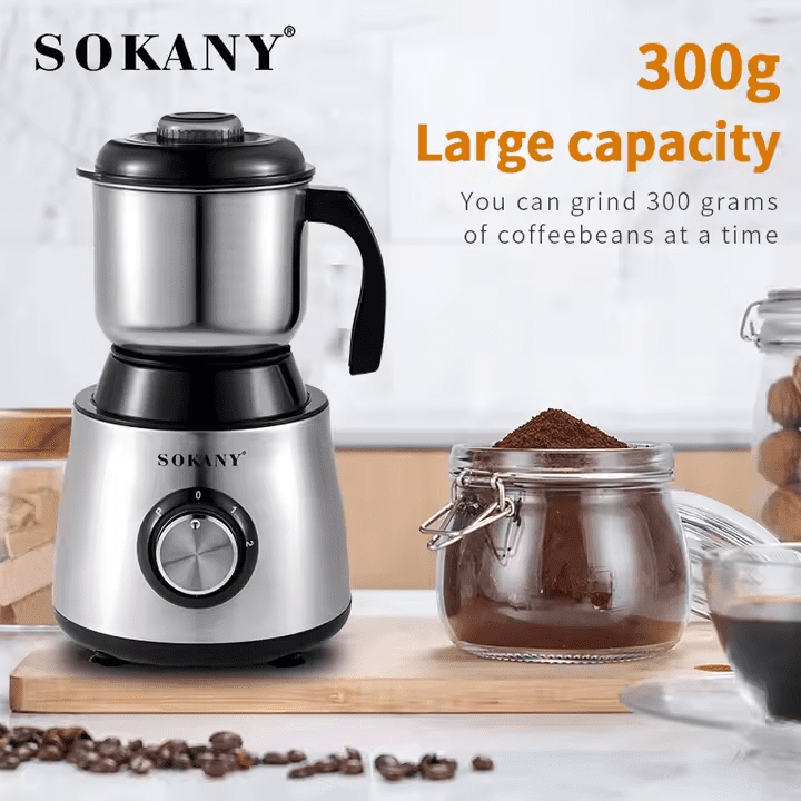 مطحنة توابل استنالس ستيل سوكاني 300 جرام 500 وات موديل SK-156