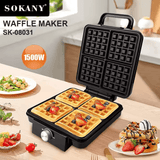 وافل ميكر سوكاني فوليم 4 قطع  1500 وات موديل SK-08031