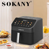 قلاية هوائية سوكاني ديچيتال 10 لتر 2200 وات سخان علوي وسخان سفلي موديل SK-10070N