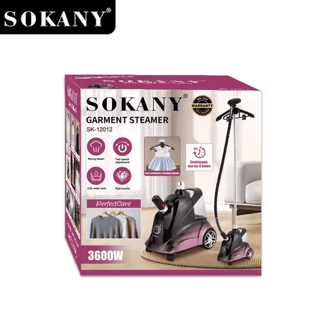 مكواة ملابس بخار سوكاني ستاند 2.8 لتر 3600 وات موديل SK-12012