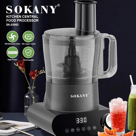 محضر طعام سوكاني ديجيتال 7×1 1500 وات 9 سرعات موديل SK-03063