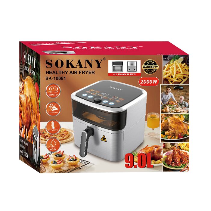 قلاية هوائية سوكاني ديچيتال ستانلس 9 لتر 2000 وات موديل SK-10081