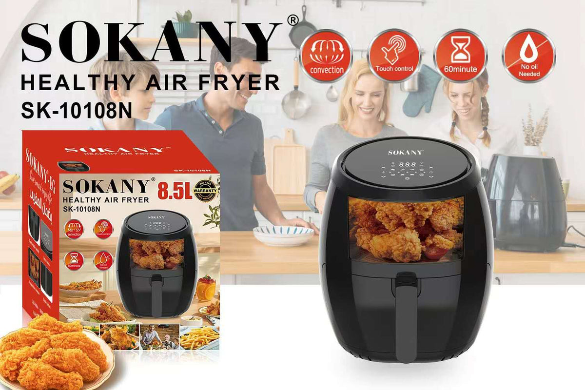 Sokany Heat-resistant plastic + Non-stick pot 1800 Watt 8.5 L Model SK-10108