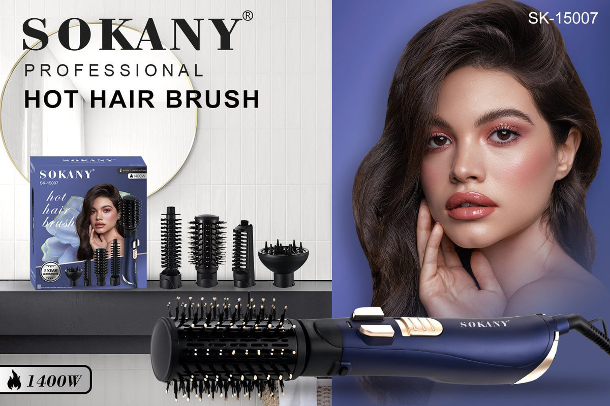 Sokany Rotating Hot Air Brush 4-in-1 1400W Model SK-15007