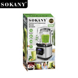 خلاط سوكاني ديجيتال كاتم للصوت 8000 وات 6 سرعات 2 لتر موديل SK-03024
