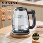 ⁦غلاية سوكاني زجاج 1.8 لتر 1800 وات موديل SK-09034⁩ - الصورة ⁦2⁩