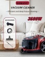 ⁦مكنسة سوكاني سعة 3.5 لتر 3600 وات موديل SK-13003⁩ - الصورة ⁦4⁩