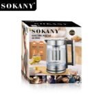 ⁦غلاية كهربائية سوكاني زجاج 1.8 لتر 1800 وات موديل SK-09062⁩ - الصورة ⁦2⁩