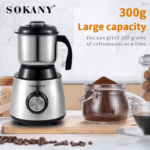 ⁦مطحنة توابل استنالس ستيل سوكاني 300 جرام 500 وات موديل SK-156⁩ - الصورة ⁦2⁩