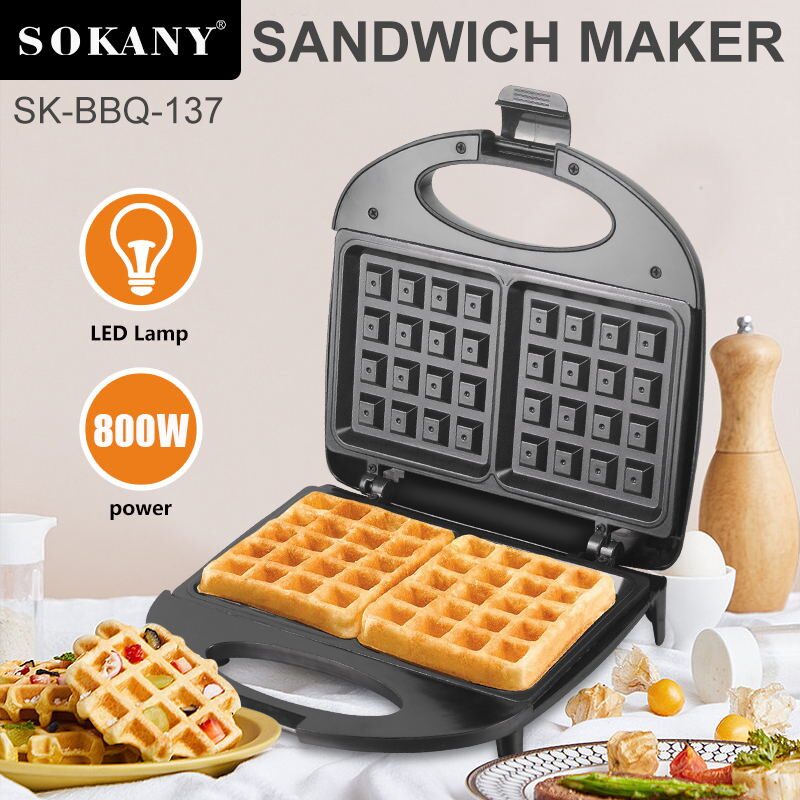 وافل ميكر سوكاني 800 وات موديل SK-BBQ-137
