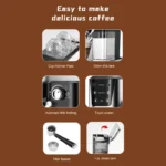 ⁦ماكينه قهوه اسبريسو سوكانى 3*1 1 لتر 1350 وات SK-04027⁩ - الصورة ⁦5⁩