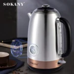 ⁦غلاية سوكاني استانلس ستيل عداد 1.7 لتر 2200 وات موديل SK-1031⁩ - الصورة ⁦2⁩