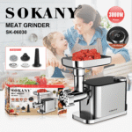 ⁦مفرمه لحمه سوكاني استانلس ستيل ديجيتال 3600 وات موديل SK-06030⁩ - الصورة ⁦3⁩