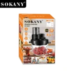 ⁦كبة سوكاني زجاج 3 لتر 4*1 متعدده الاستخدام 1000 وات 3 سرعات موديل SK-06037⁩ - الصورة ⁦4⁩