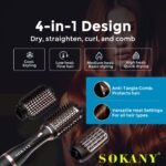 ⁦فرشة استشوار سوكاني 3×1 بقدرة 1200 وات موديل SK-15038⁩ - الصورة ⁦3⁩