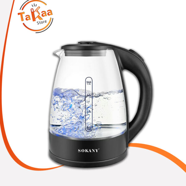 غلاية سوكاني SK-09068 زجاج 1.8 لتر 1500 وات